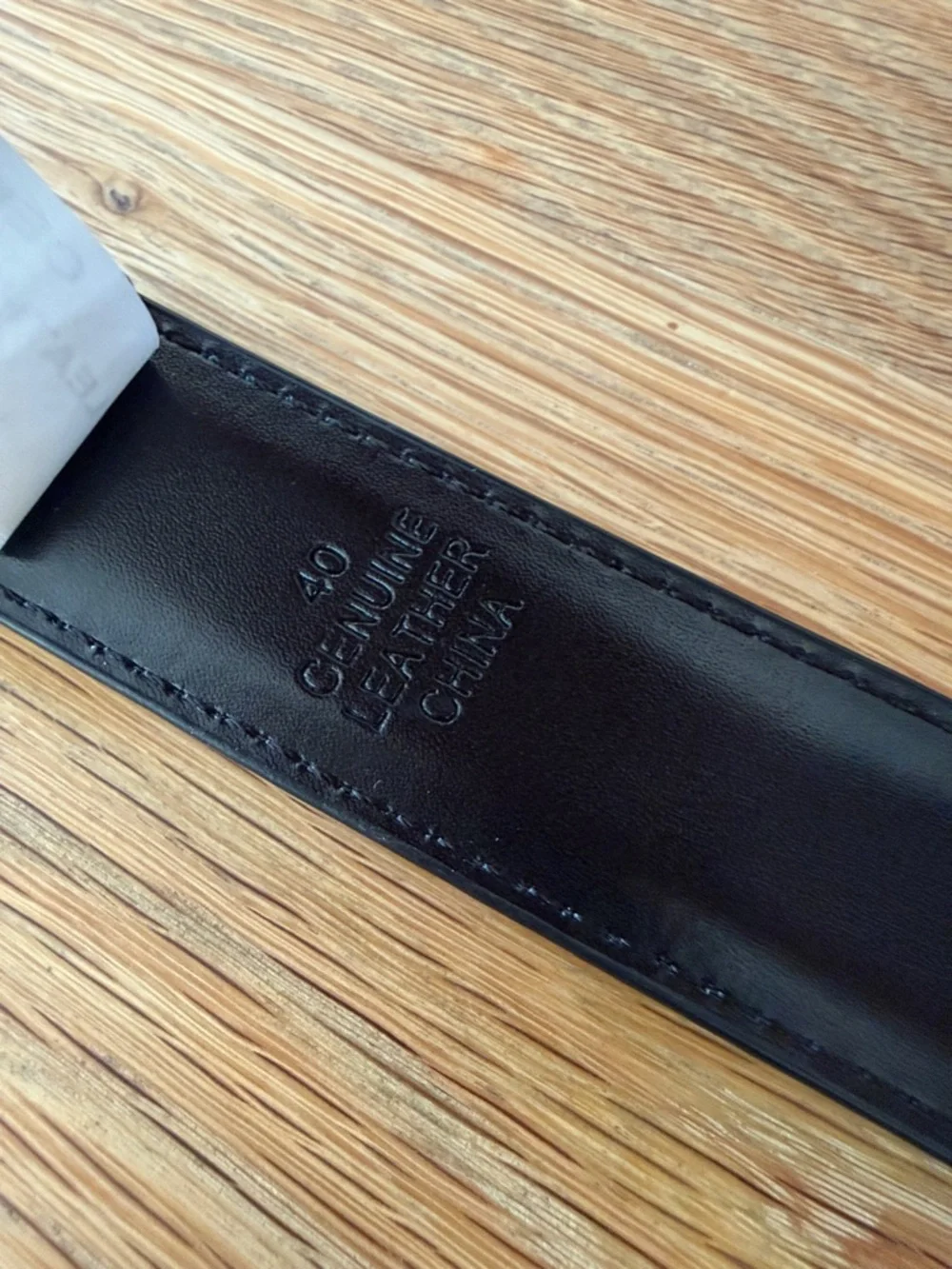 Pilot’s Unisex Classic Smooth Black Leather Belt with Silver Buckle size 40